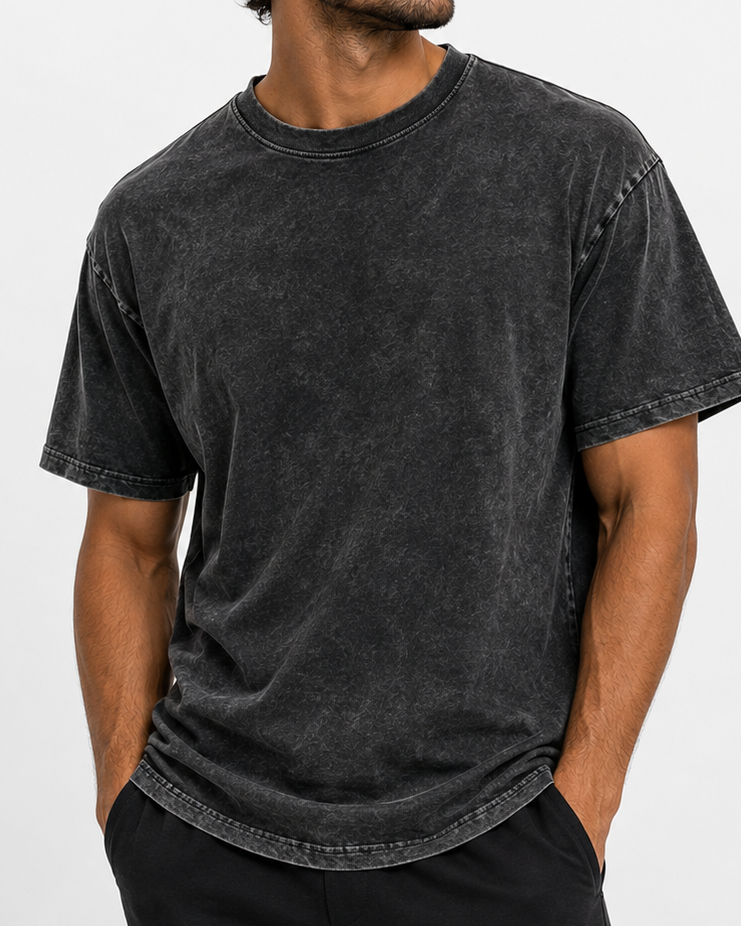 Acid wash T-shirt