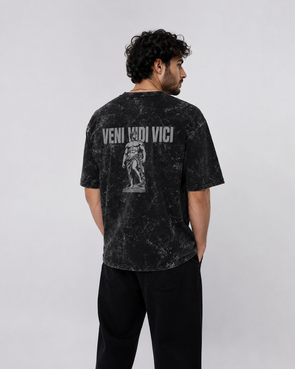 Unisex Acid Washed Oversized Tee