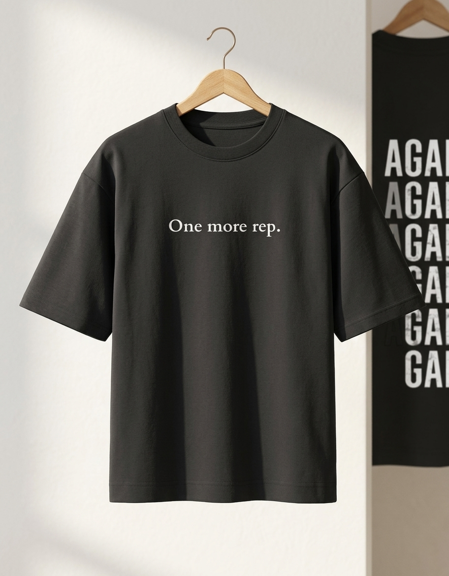 One More Rep Oversized Tee